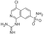 1-GUANIDINO-4-CHLORO-7-SULFAMOYL-ISOQUINOLINE Structure