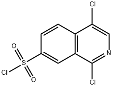 1,4-디클로로-7-이소퀴놀린술포닐​​클로라이드 구조식 이미지