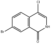 7-Bromo-4-chloroisoquinolin-1(2H)-one Structure