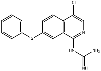 1-(4-CHLORO-7-(PHENYLTHIO)ISOQUINOLIN-1-YL)GUANIDINE Structure