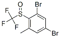 2,4-디브로모-6-메틸페닐트리플루오로메틸설폭시드 구조식 이미지