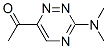 Ethanone, 1-[3-(dimethylamino)-1,2,4-triazin-6-yl]- (9CI) Structure