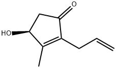 (4S)-HYDROXY-3-METHYL-2-(2-PROPENYL)-2-CYCLOPENTENE-1-ONE 구조식 이미지