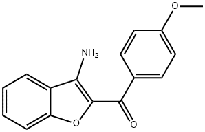 (3-AMINO-1-BENZOFURAN-2-YL)(4-메톡시페닐)메탄온 구조식 이미지