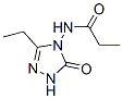 Propanamide,  N-(3-ethyl-1,5-dihydro-5-oxo-4H-1,2,4-triazol-4-yl)- Structure