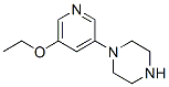 피페라진,1-(5-에톡시-3-피리디닐)-(9CI) 구조식 이미지