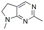 5H-Pyrrolo[2,3-d]pyrimidine, 6,7-dihydro-2,7-dimethyl- (8CI) 구조식 이미지