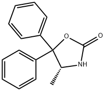 (R)-(+)-5,5-DIPHENYL-4-METHYL-2-OXAZOLIDINONE Structure