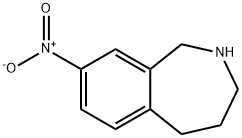 8-nitro-2,3,4,5-tetrahydro-1H-benzo[c]azepine Structure