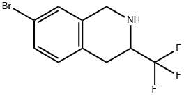 7-BROMO-1,2,3,4-TETRAHYDRO-3-(TRIFLUOROMETHYL)-ISOQUINOLINE Structure