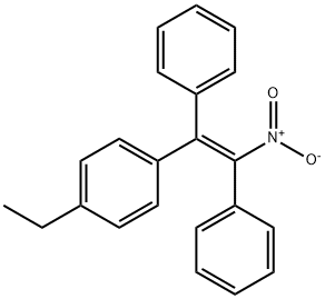 (E)-1,2-Diphenyl-1-(p-ethylphenyl)-2-nitroethene Structure