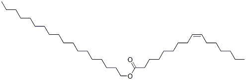 9-Hexadecenoic acid, octadecyl ester, (Z)- Structure