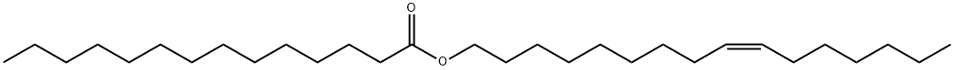 Tetradecanoic acid (Z)-9-hexadecenyl ester Structure