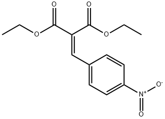 Propanedioic acid, 2-[(4-nitrophenyl)Methylene]-, 1,3-diethyl ester Structure