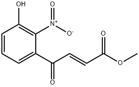 (2E)-4-(3-하이드록시-2-니트로페닐)-4-옥소-2-부텐산메틸에스테르 구조식 이미지
