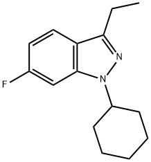 1-CYCLOHEXYL-3-ETHYL-6-FLUORO-1H-INDAZOLE Structure