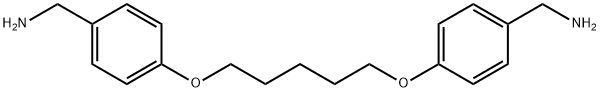 [4-({5-[4-(아미노메틸)페녹시]-펜틸}옥시)페닐]메탄아민 구조식 이미지