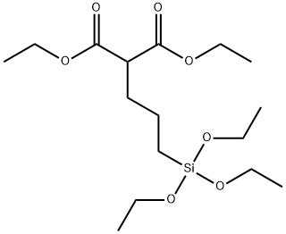 diethyl [3-(triethoxysilyl)propyl]malonate  Structure