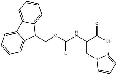 DL-N-FMOC-3-PYRAZOL-1-YL-ALANINE Structure