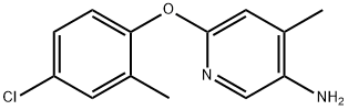 6-(4-CHLORO-2-METHYLPHENOXY)-4-METHYL-3-PYRIDINAMINE 구조식 이미지