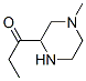 1-프로판온,1-(4-메틸-2-피페라지닐)- 구조식 이미지
