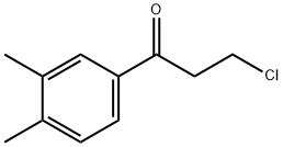 3-클로로-1-(3,4-디메틸페닐)프로판-1-온 구조식 이미지