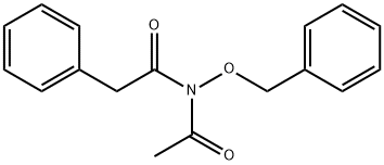 N-ACETYL-N-(BENZYLOXY)-2-페닐라세트아마이드 구조식 이미지