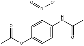 4-아세톡시-1-아세틸아미노-2-니트로-벤젠 구조식 이미지