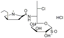7-Chloro-1,6,7,8-tetradeoxy-6-[[[(2S)-1-methyl-4β-propyl-2α-pyrrolidinyl]carbonyl]amino]-1-(methylsulfinyl)-α-L-threo-D-galacto-octopyranose Structure