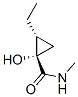 Cyclopropanecarboxamide, 2-ethyl-1-hydroxy-N-methyl-, (1S,2R)- (9CI) Structure