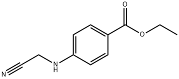 Benzoic acid, 4-[(cyanomethyl)amino]-, ethyl ester (9CI) Structure