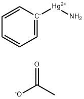 amminephenylmercury(1+) acetate Structure