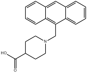 1-(9-안트라세닐메틸)-피페리딘-4-카르복실산 구조식 이미지