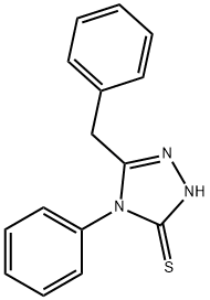 5-BENZYL-4-PHENYL-4H-1,2,4-TRIAZOLE-3-THIOL Structure