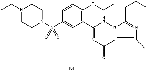 Vardenafil dihydrochloride 구조식 이미지