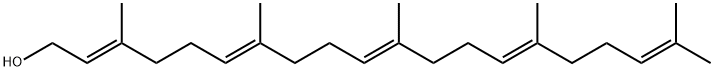 (2E,6E,10E,14E)-3,7,11,15,19-Pentamethylicosane-2,6,10,14,18-pentaene-1-ol 구조식 이미지