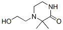 Piperazinone, 4-(2-hydroxyethyl)-3,3-dimethyl- (8CI,9CI) 구조식 이미지