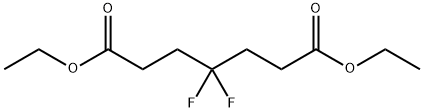 4,4-difluoroheptanedioic acid diethyl ester Structure