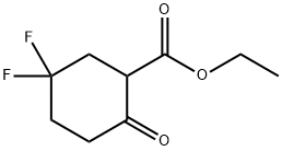 에틸5,5-디플루오로-2-옥소-시클로헥산카르복실레이트 구조식 이미지
