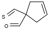 3-사이클로펜텐-1-카복스알데하이드,1-(티옥소메틸)-(9CI) 구조식 이미지