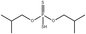 O,O-diisobutyl hydrogen dithiophosphate Structure