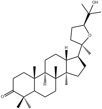 (20R,24S)-20,24-Epoxy-25-hydroxydammaran-3-one 구조식 이미지