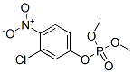 Phosphoric acid dimethyl 3-chloro-4-nitrophenyl ester Structure