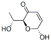 2H-Pyran-3(6H)-one, 6-hydroxy-2-[(1R)-1-hydroxyethyl]-, (2S,6R)- (9CI) 구조식 이미지