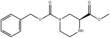 (S)-4-N-CBZ-PIPERAZINE-2-CARBOXYLIC ACID METHYL ESTER
 Structure