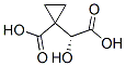 Cyclopropaneacetic acid, 1-carboxy-alpha-hydroxy-, (alphaR)- (9CI) Structure