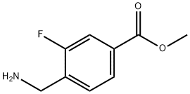 4-아미노메틸-3-플루오로-벤조산메틸에스테르 구조식 이미지