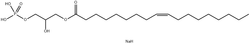 1-Oleoyl lysophosphatidic acid sodium salt 구조식 이미지