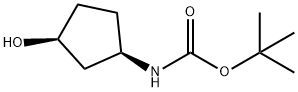 카르밤산,[(1R,3S)-3-히드록시시클로펜틸]-,1,1-디메틸에틸에스테르(9CI) 구조식 이미지