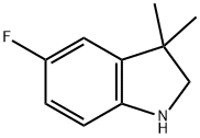 5-fluoro-2,3-dihydro-3,3-diMethyl-1H-Indole Structure